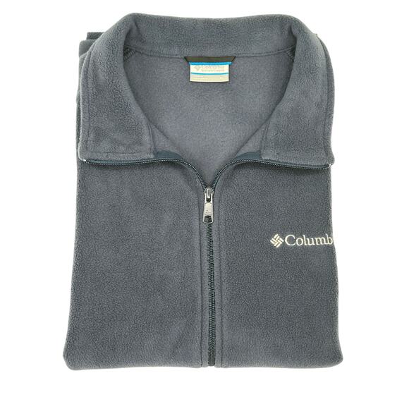 Columbia Mens Cathedral Peak II Fleece Sleeveless Vest Navy Blue XL - Picture 2 of 8